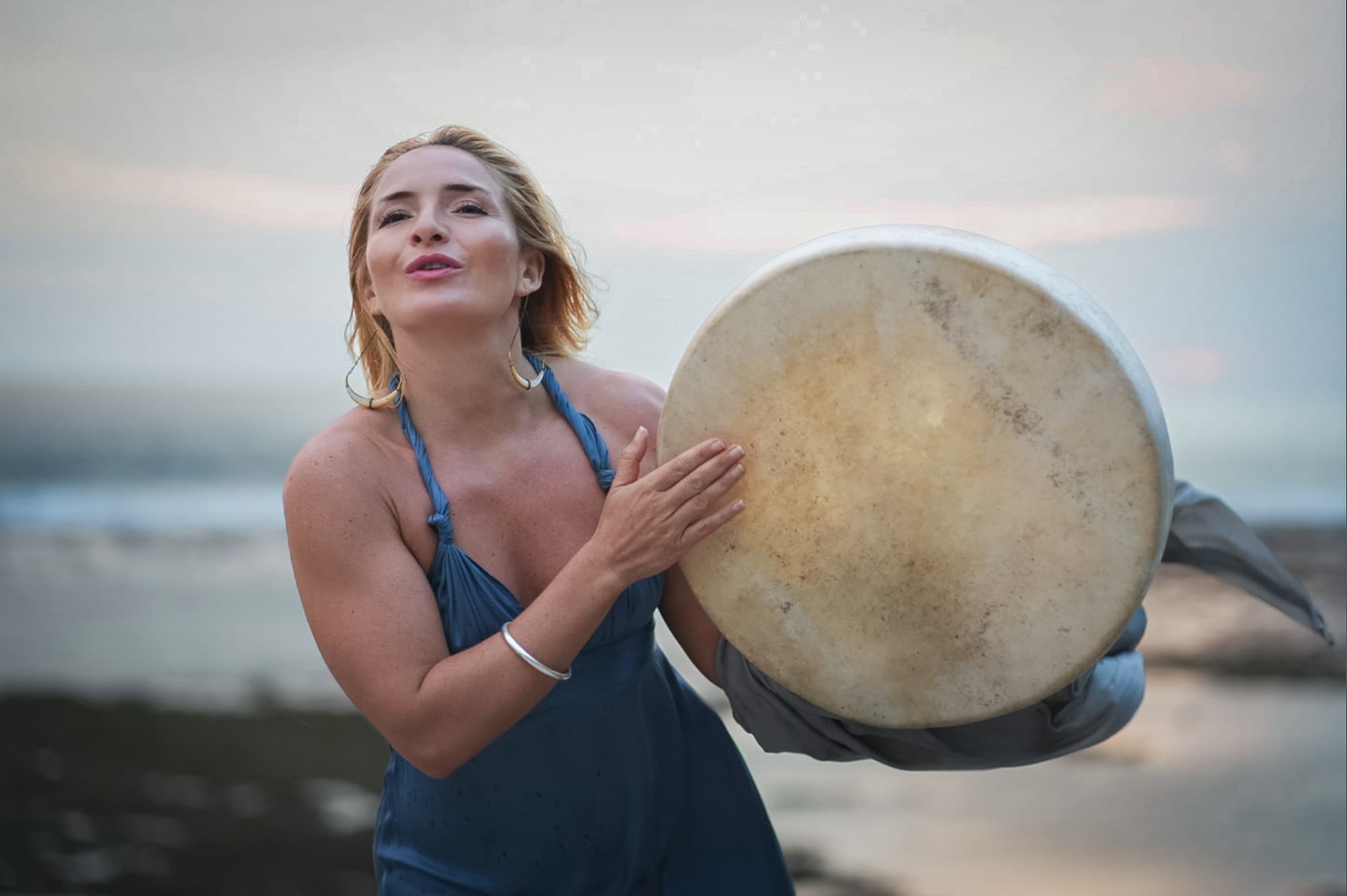 Camila Rivera in movement at sunset